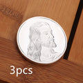 Jesus Commemorative Coin 40mm diameter 3mm thickness gold or silver metal