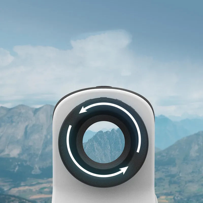 A laser ranging telescope for golf and outdoor distance measurement up to 1500 metres.