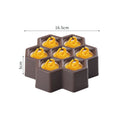 Flexible plastic ice cream mould with anti-drip design in honeycomb and rectangle shapes