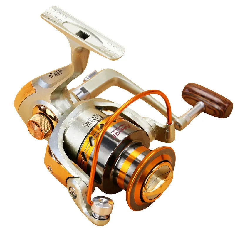 Tackle Factory Ef Metal Rocker Fishing Reel spinning wheel with metal rocker arm and line cup