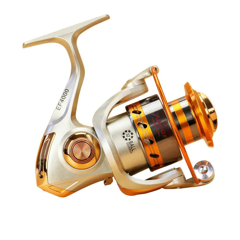 Tackle Factory Ef Metal Rocker Fishing Reel spinning wheel with metal rocker arm and line cup