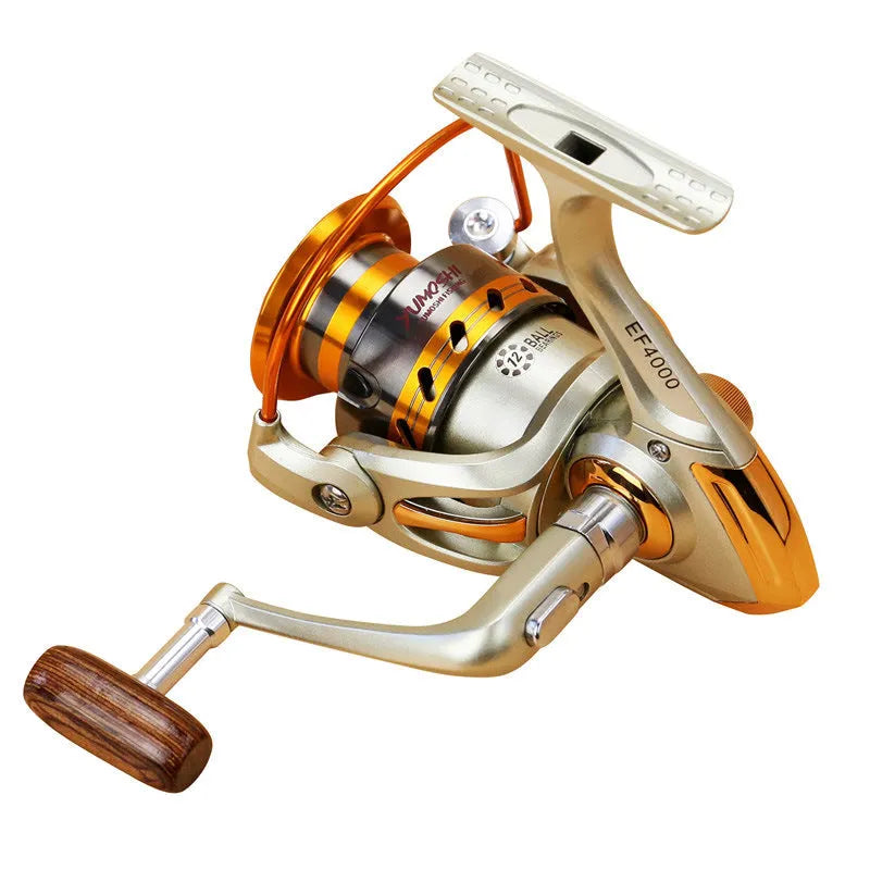 Tackle Factory Ef Metal Rocker Fishing Reel spinning wheel with metal rocker arm and line cup