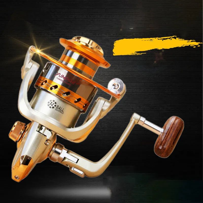 Tackle Factory Ef Metal Rocker Fishing Reel spinning wheel with metal rocker arm and line cup