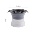 Silicone ice tray for making large ice hockey artifacts and round or pentagon ice shapes in various colours.