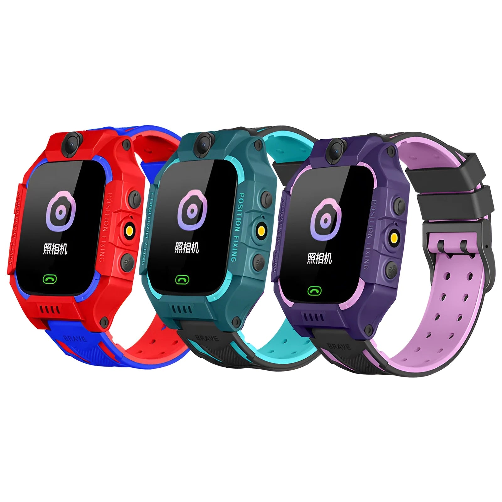 Z6 Q19 children's GPS smartwatch in green colour showing 1.44-inch touchscreen on a wrist.