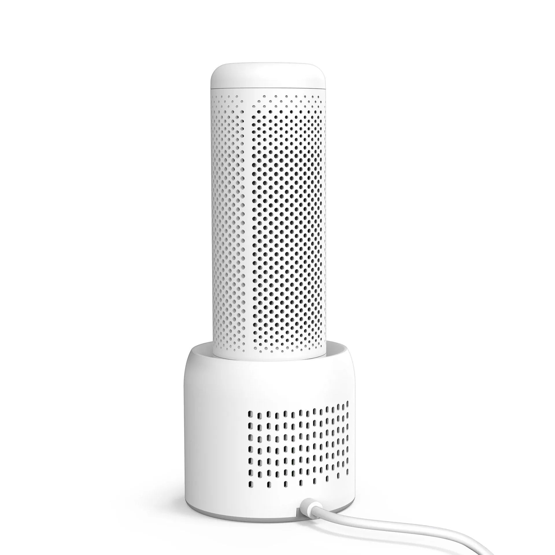 Small white household dehumidifier with 1 litre tank for rooms up to 10 square metres.