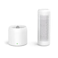 Small white household dehumidifier with 1 litre tank for rooms up to 10 square metres.