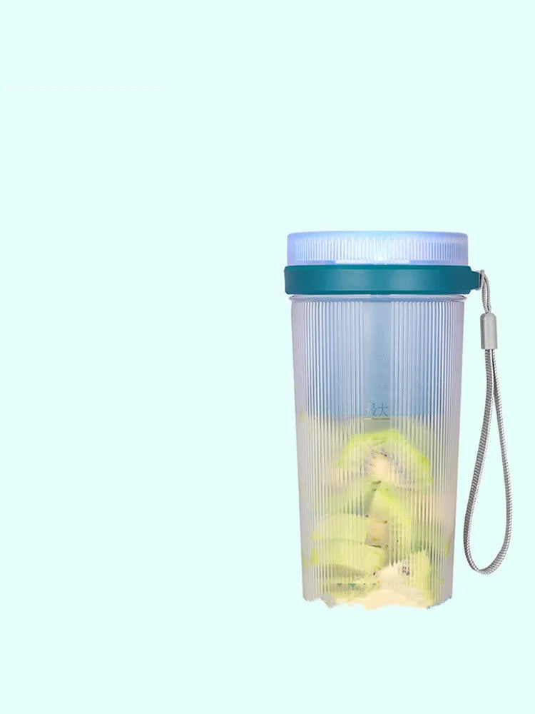 Portable USB rechargeable electric juicer cup in pink or green with 400ml capacity
