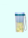 Portable USB rechargeable electric juicer cup in pink or green with 400ml capacity