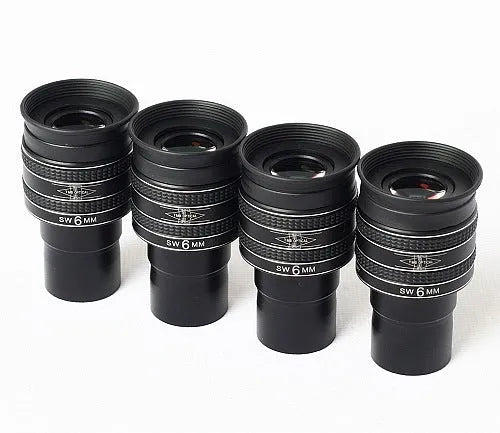 TMB 58-degree wide-angle planetary HD eyepiece in black for astronomical telescopes