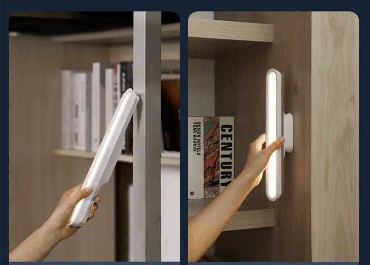 Baseus hanging magnetic LED desk lamp with touch switch and stepless dimming for closet cabinet night light