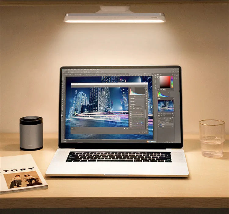 Baseus hanging magnetic LED desk lamp with touch switch and stepless dimming for closet cabinet night light