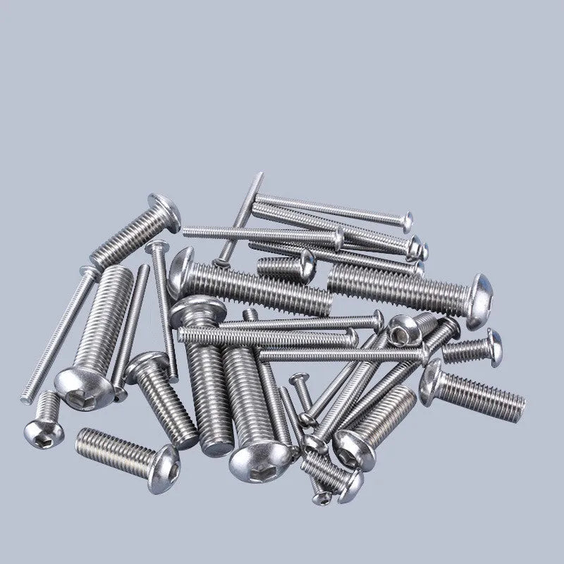 Stainless steel A2-70 hexagon socket head bolts and nuts set in M3 M4 M5 thread sizes