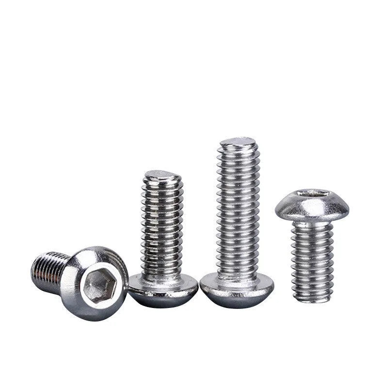 Stainless steel A2-70 hexagon socket head bolts and nuts set in M3 M4 M5 thread sizes