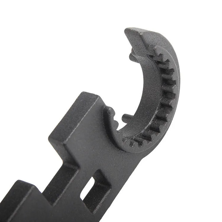 Black 40Cr steel combination wrench for AR15 and M4 firearm maintenance