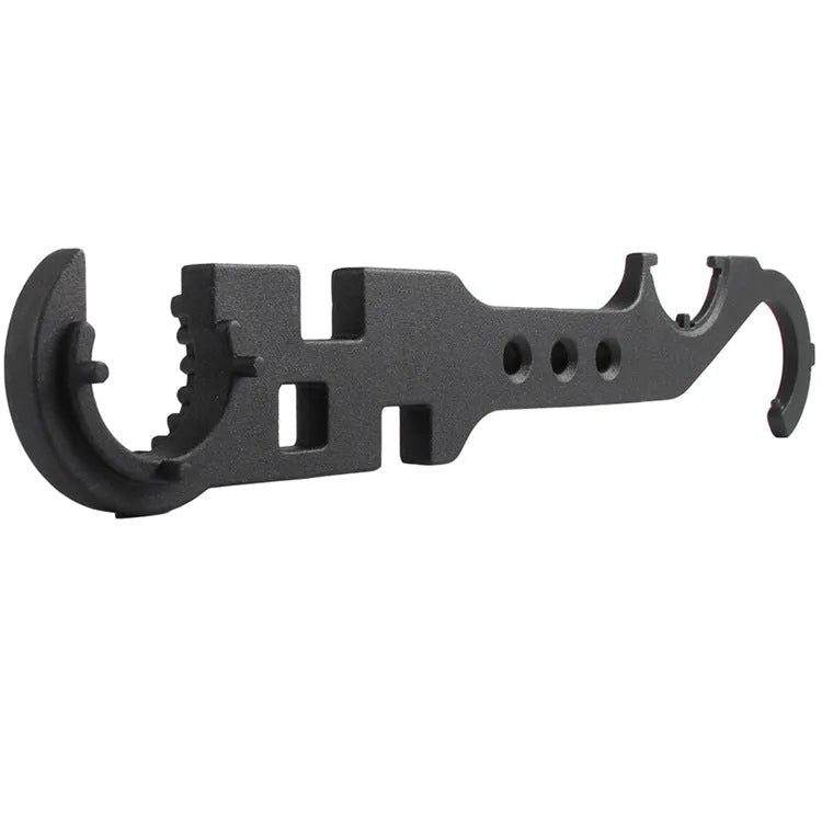Black 40Cr steel combination wrench for AR15 and M4 firearm maintenance