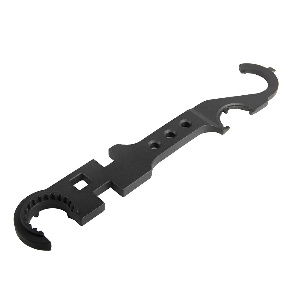 Black 40Cr steel combination wrench for AR15 and M4 firearm maintenance