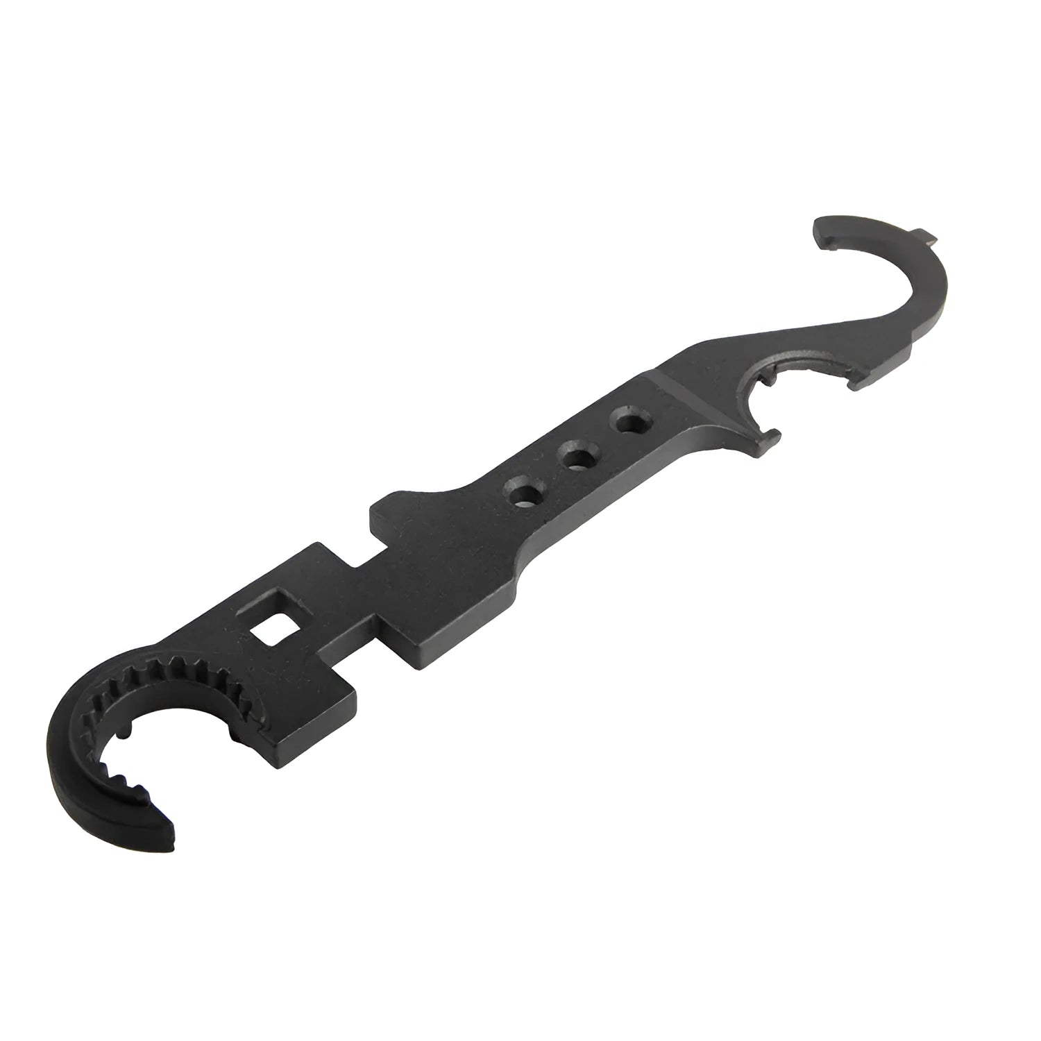 Black 40Cr steel combination wrench for AR15 and M4 firearm maintenance