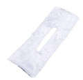 Natural colour cotton headband with a woven texture and a central bowknot.
