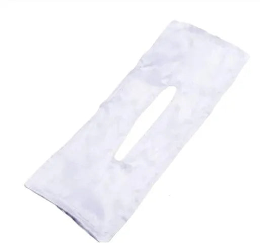 Natural colour cotton headband with a woven texture and a central bowknot.