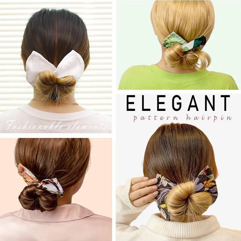 Natural colour cotton headband with a woven texture and a central bowknot.
