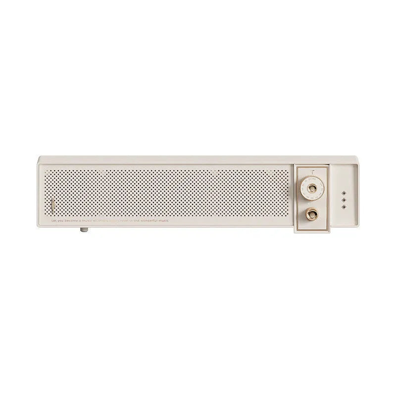 Portable Bluetooth speaker in blue colour with wireless and wired connection options