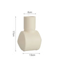 Nordic style Morandi ceramic vase with hammer texture in beige, brown, or purple colours.