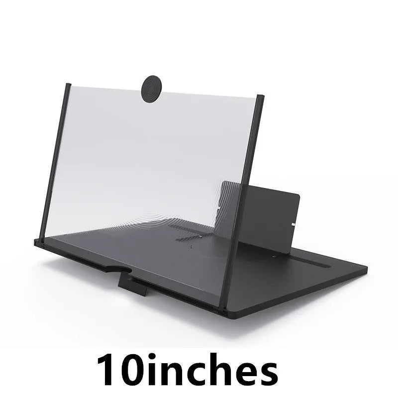 12-inch wooden screen amplifier folding bracket in black colour showing portable design