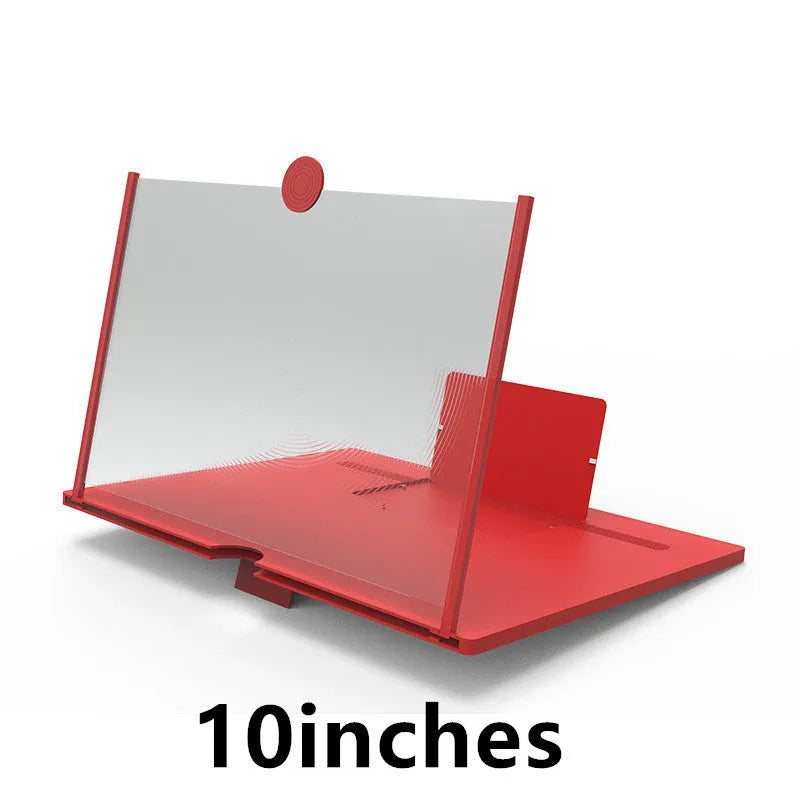 12-inch wooden screen amplifier folding bracket in black colour showing portable design