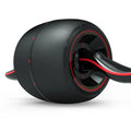 Home abdomen recuperation fitness wheel with black PP inner ring and TPE outer ring on a carpet
