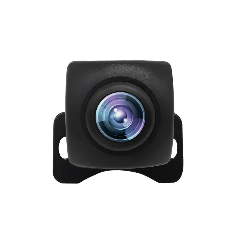 Black reversing car camera with wide-angle starlight night vision lens, plastic shell, size 13.2 cm x 8.2 cm x 4.6 cm