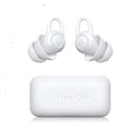 White silicone ear plugs for noise reduction with independent packaging