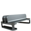 Aluminium alloy vertical stand holding a MacBook laptop upright
