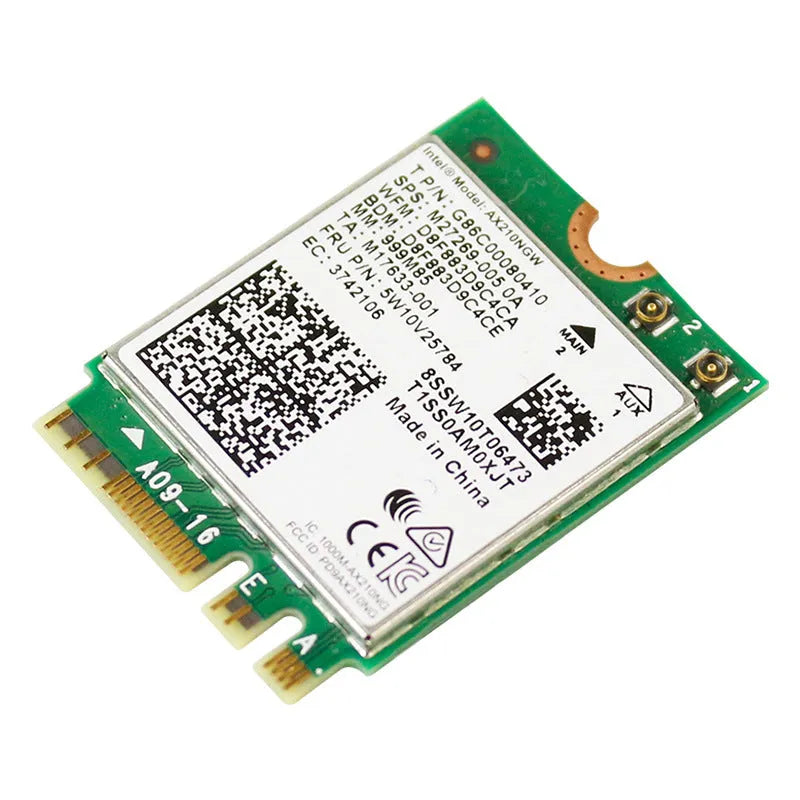 EDUP AX210 green PCI Express wireless network card for laptops with Wi-Fi 6E and Bluetooth