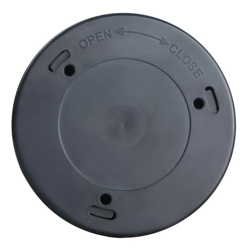 Silver square wireless motion sensor night light on a surface, dimensions 80mm by 80mm.
