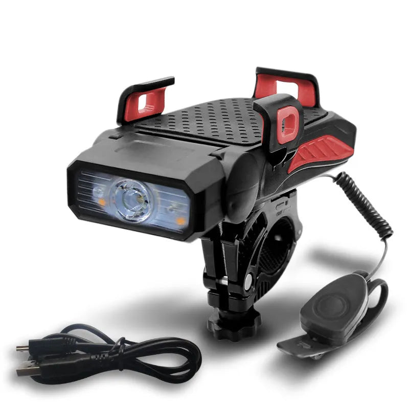 Rechargeable bicycle light in choice of colours with single or double lamp options