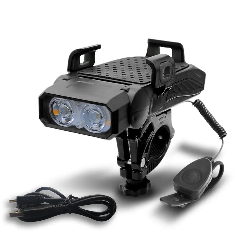 Rechargeable bicycle light in choice of colours with single or double lamp options