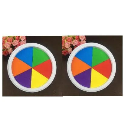 Kindergarten finger print mud kit with inkpad and activity picture albums for children's creative play