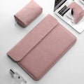 Notebook liner bag for Xiaomi Redmi laptop in micro-velvet matte finish, horizontal style, rose powder colour