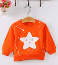 Korean-style baby girl's autumn sweater with cartoon pattern in soft fabric