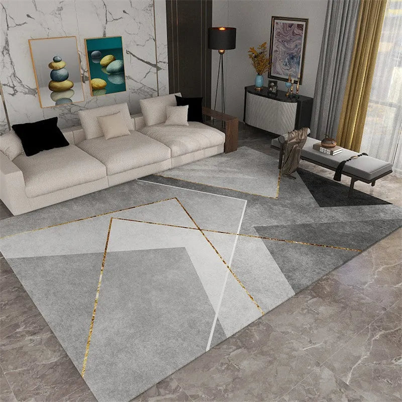 Rectangular carpet with 30% viscose fibre, available in orange or simplicity colours and multiple sizes for home use.