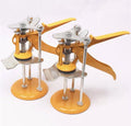 Height-adjustable tile raising positioner with metal alloy construction measuring 23.5x6.5 cm