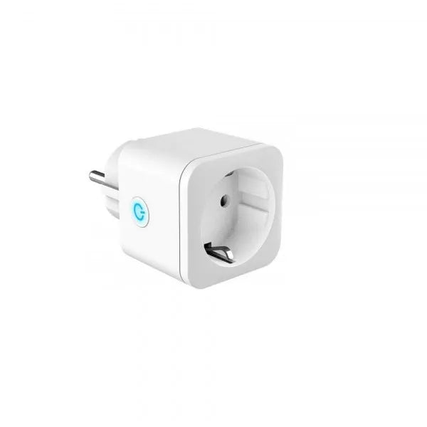WiFi smart socket 16A with power meter, EU plug, PC shell, 55x50x82mm