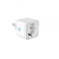 WiFi smart socket 16A with power meter, EU plug, PC shell, 55x50x82mm