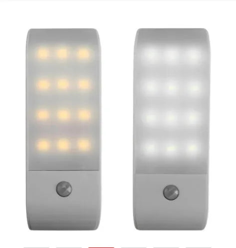 Human body infrared sensor LED night light with PVC shade in New Chinese style design