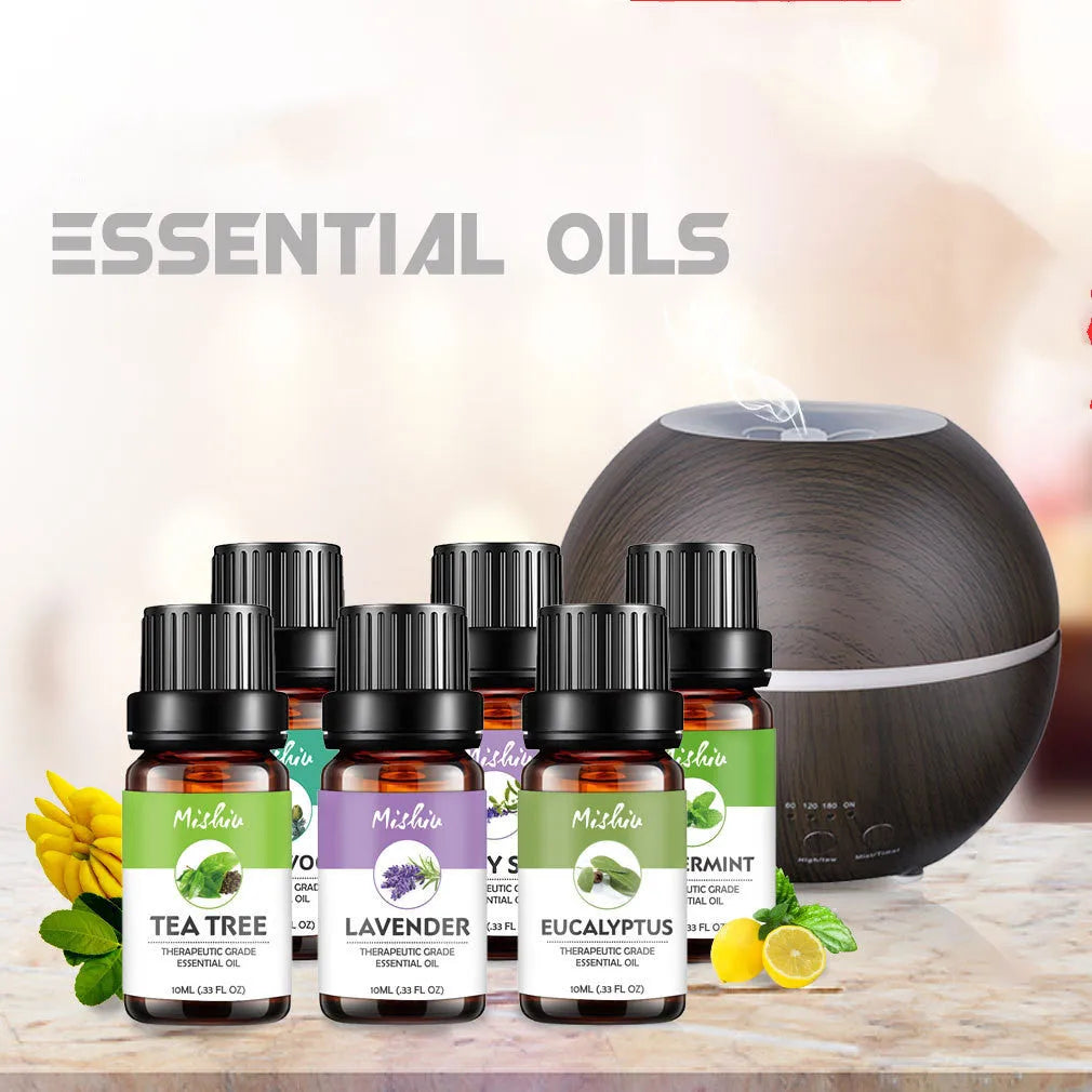 10ml tea tree essential oil bottle with dropper for aromatherapy and massage