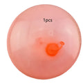 Large pink, yellow, green, and blue inflatable TPR bounce balls in different sizes.