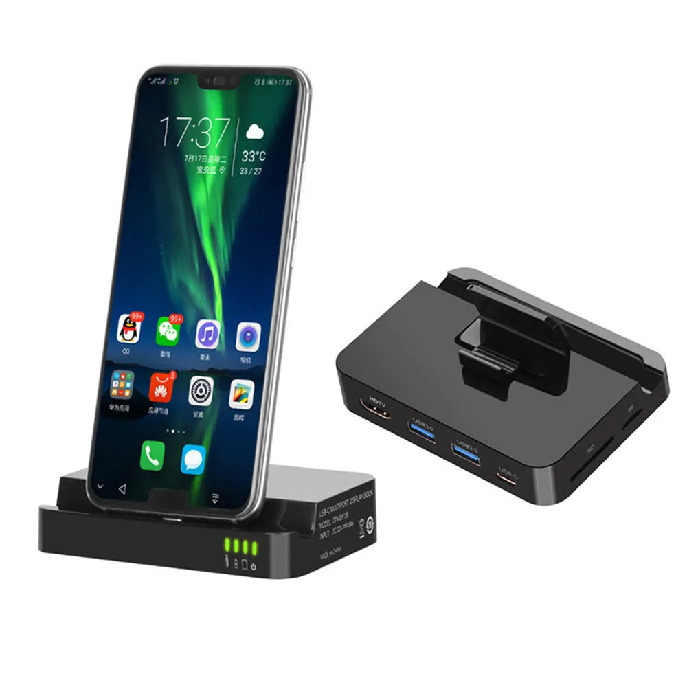 Black mobile phone to HD converter for 5Gbps data transfer