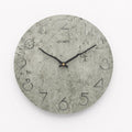 Modern grey European-style wall clock for living room decor