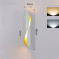 Cylindrical modern wall lamp with iron shade in black colour, 100x480mm, G9 socket
